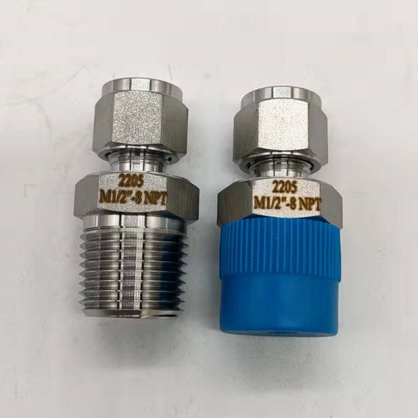 2205卡套外絲接頭 外螺紋卡套接頭 外絲卡套接頭 　雙相鋼卡套接頭