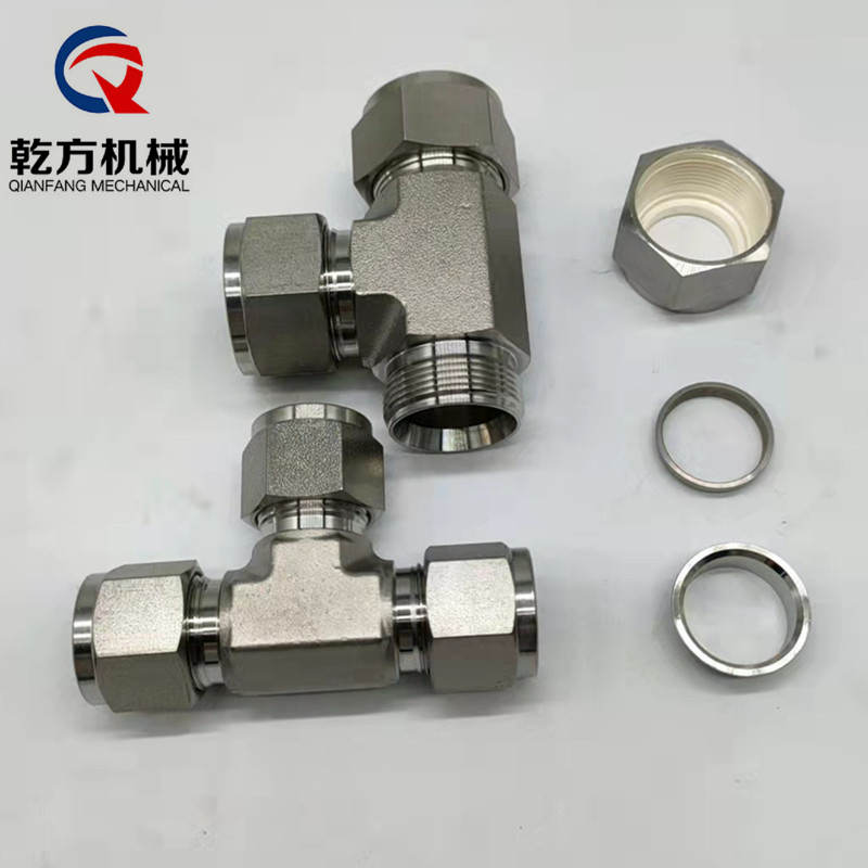 哈氏合金C-276材質(zhì)三通/雙相鋼2205/2507材質(zhì)卡套三通，卡套等徑三通，