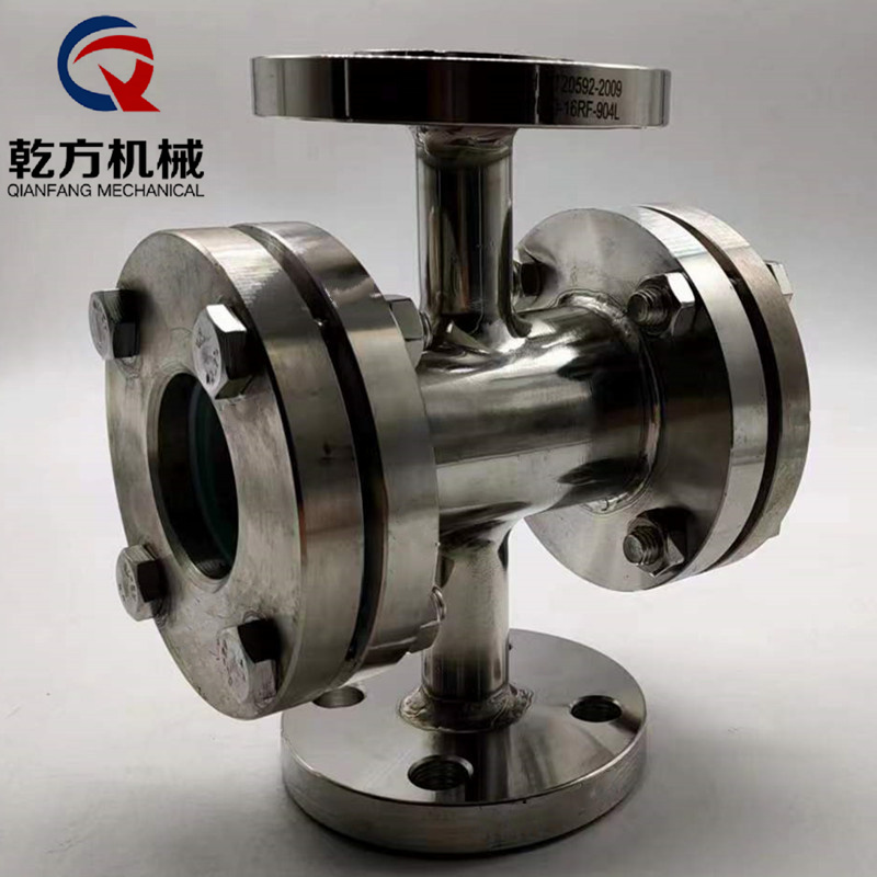 法蘭直通視鏡 訂做904L/TA2鈦材/哈氏合金HC-276直通視鏡 四通視鏡