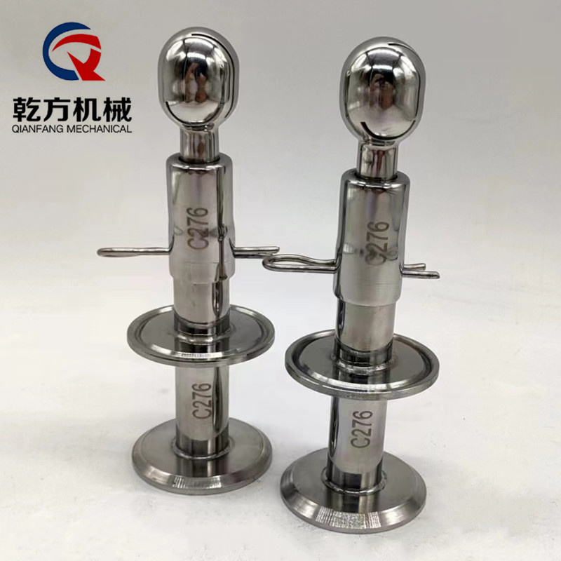 哈氏合金C-276快裝清洗球，雙卡盤清洗球，插銷式旋轉(zhuǎn)清洗球 訂做各種規(guī)格清洗球