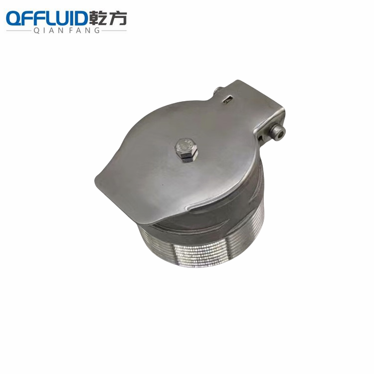 304不銹鋼真空墻閥，清掃除塵系統(tǒng)末端 DN50自動(dòng)閉合墻式閥口 吸塵閥快裝墻閥