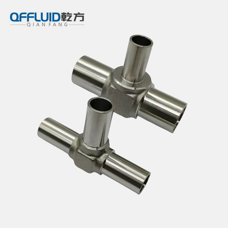 316L不銹鋼高溫鍛制三通 BA級(jí)/EP級(jí)自動(dòng)焊加長(zhǎng)三通四通彎頭大小頭