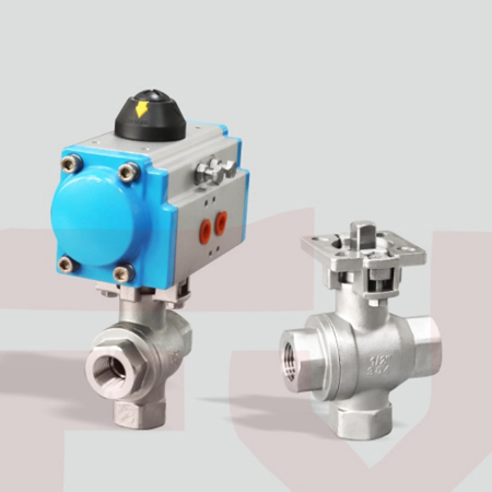 壬豐 供應(yīng) 氣動/電動立式三通球閥