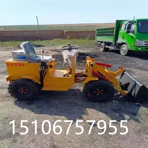 小型四驅(qū)電動(dòng)鏟車裝載機(jī) 農(nóng)用搬運(yùn)裝卸一體機(jī) 多功能建筑工地裝載機(jī)