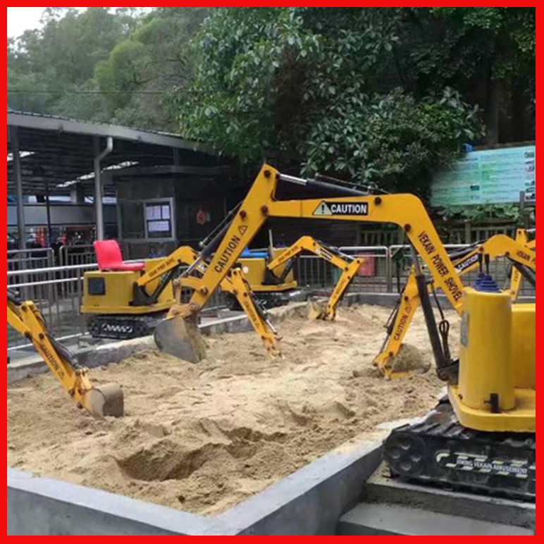 親子款游樂項目 電動挖掘機(jī)材質(zhì) 金屬大臂 廠家供應(yīng) 工程機(jī)械樂園