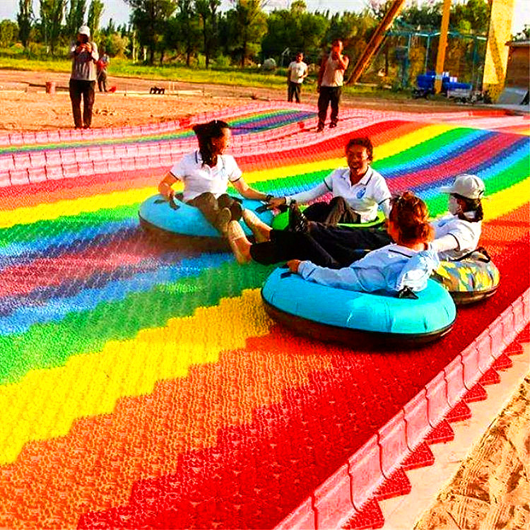 網(wǎng)紅彩虹滑道 親子戶外游樂設(shè)備 大型無動力組合滑梯 季節(jié)限制小jy58