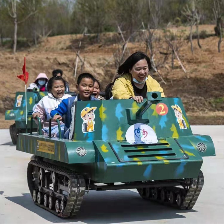戶外仿真游樂設備 兒童游樂坦克車 四季游樂設備 全自動油電混合jy85