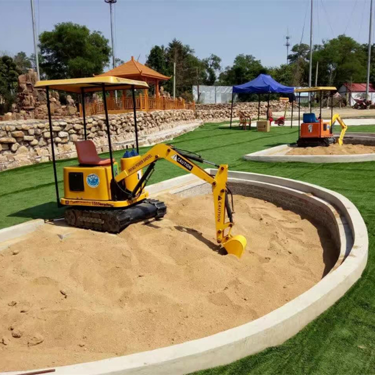 室內(nèi)外游樂設(shè)備 仿真電動挖掘機 兒童游樂挖掘機 占地面積小kt924