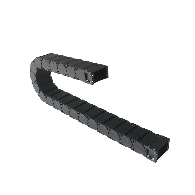 海興盛達(dá)機(jī)床塑料全黑封閉拖鏈廠家