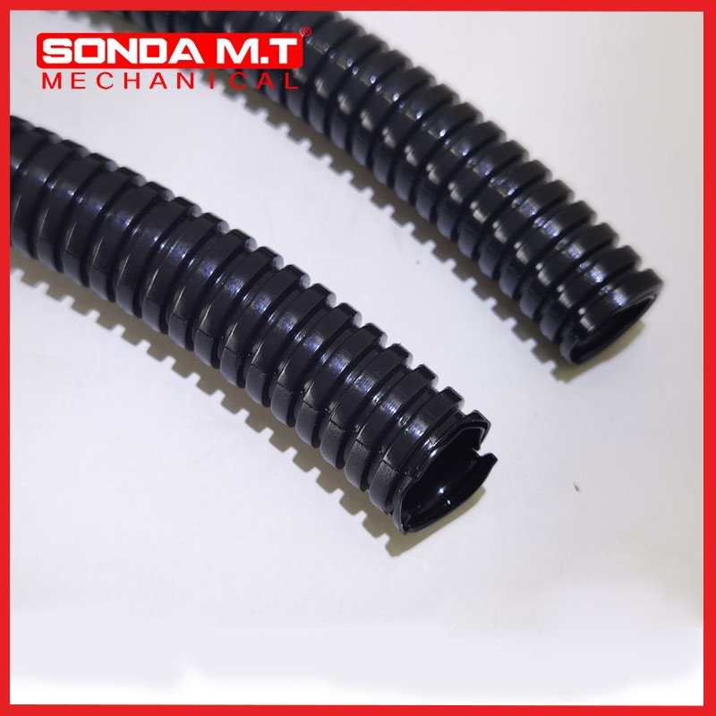 海興盛達(dá)廠家供應(yīng)保護(hù)電纜阻燃雙拼尼龍波紋管穿線套管