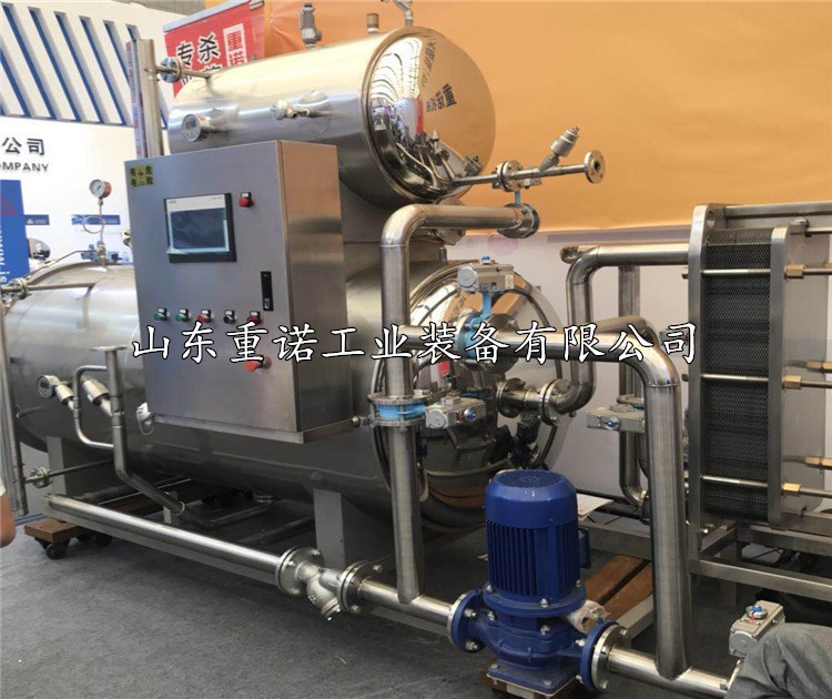 山東重諾牌火腿腸殺菌鍋雞肉腸高溫高壓滅菌鍋