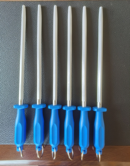 圓形細紋磨刀棍屠夫專用開刃工具鋼棒磨刀石家用菜刀快速磨刀器