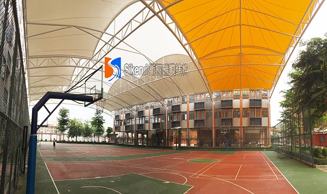 體育看臺(tái)膜結(jié)構(gòu)雨棚