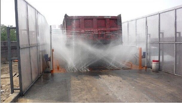 工地平板洗車機