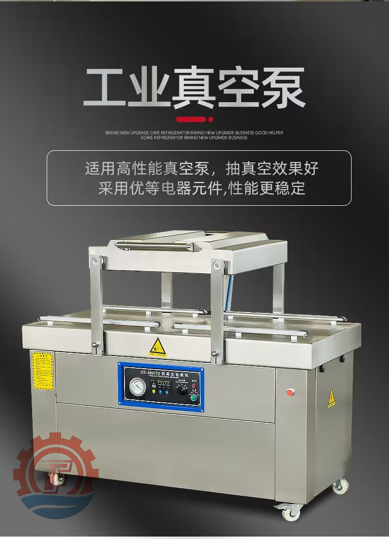 雙室真空包裝機 休閑品封口設(shè)備 干濕兩用真空包裝設(shè)備