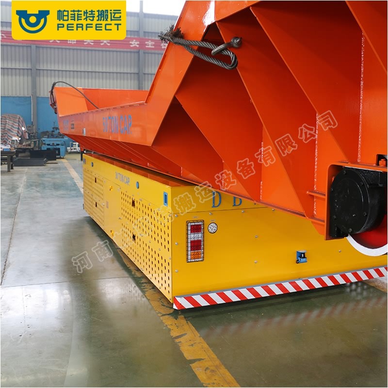 帕菲特76噸電纜鐵軌鋼鐵鑄造廠的過(guò)跨車(chē) 80噸的低壓鐵軌運(yùn)輸車(chē)