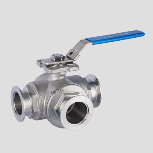 不銹鋼手動高平臺鍛件快裝三通真空球閥