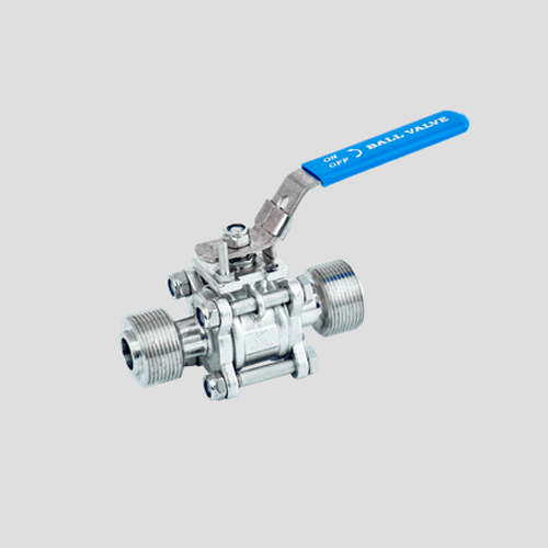 偉恒 供應 三片式外螺紋球閥