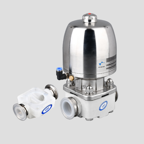 偉恒 不銹鋼氣動頭襯氟隔膜閥