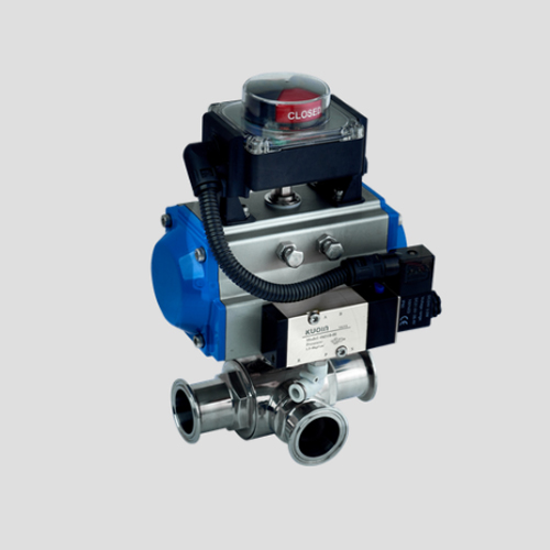 氣動(dòng)信號(hào)反饋器電磁三通球閥