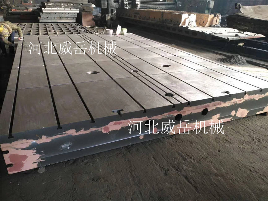 廠家熱賣(mài)鑄鐵平臺(tái)HT250材質(zhì)鑄鐵試驗(yàn)平臺(tái)耐用4條T型槽