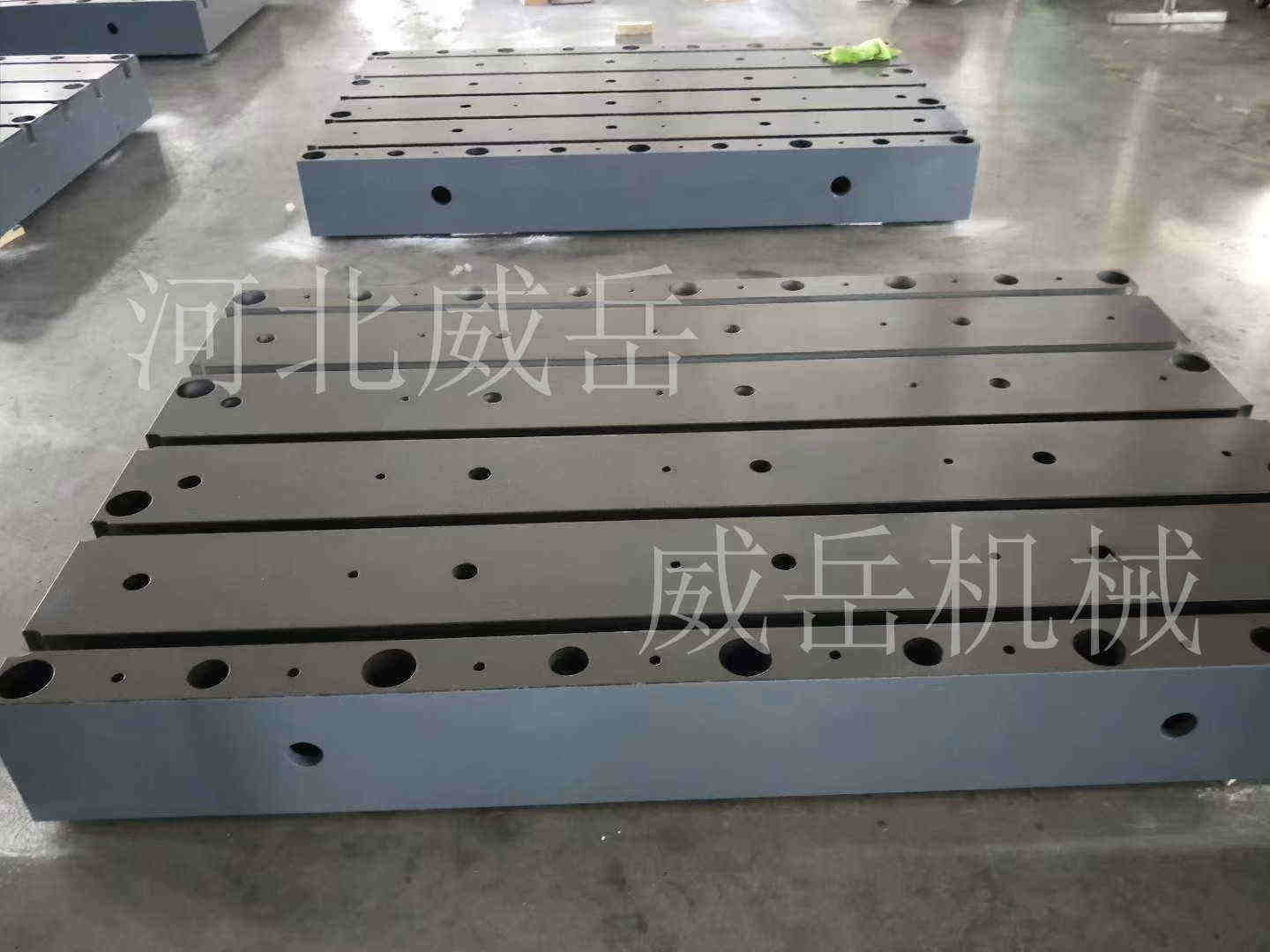 超寬鑄鐵平臺半成品清庫存甩貨標準T型槽試驗平臺天津出售