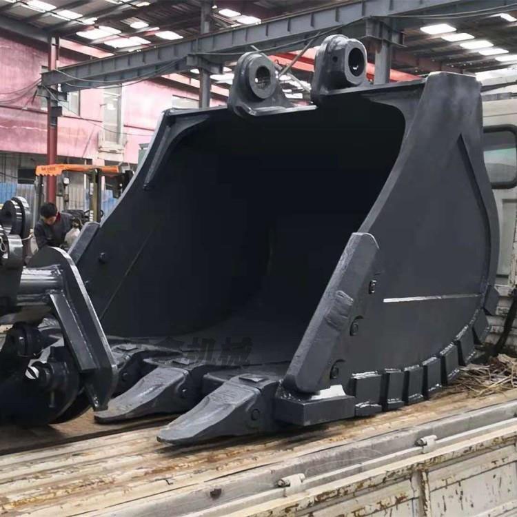 沃鑫 廠家定制挖機(jī)加固礦山斗 加大加強(qiáng)斗 DX500挖斗 貝形斗