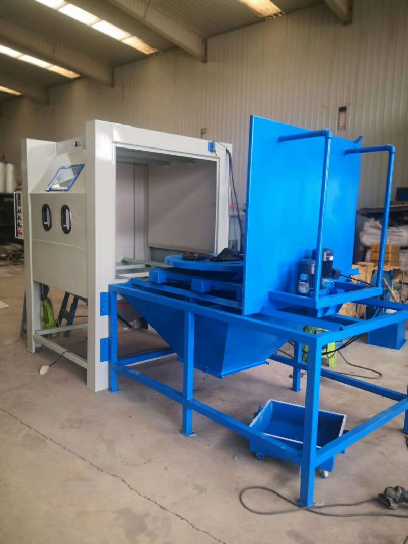 河北尚憂噴砂機(jī)械設(shè)備箱式無(wú)塵噴砂機(jī)自帶除塵設(shè)備