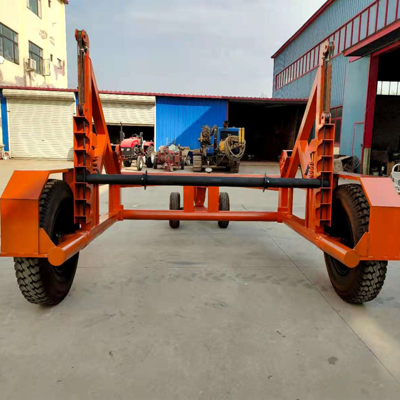 光纜收放線牽引車線盤運(yùn)輸放線車兩用線纜炮車