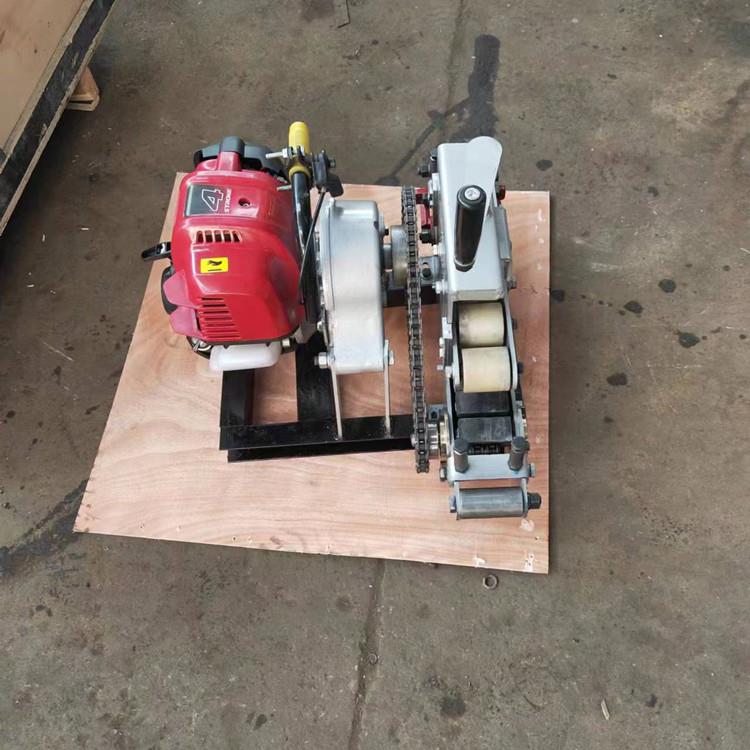 2T輕便型電纜卷揚機小型汽油牽線機