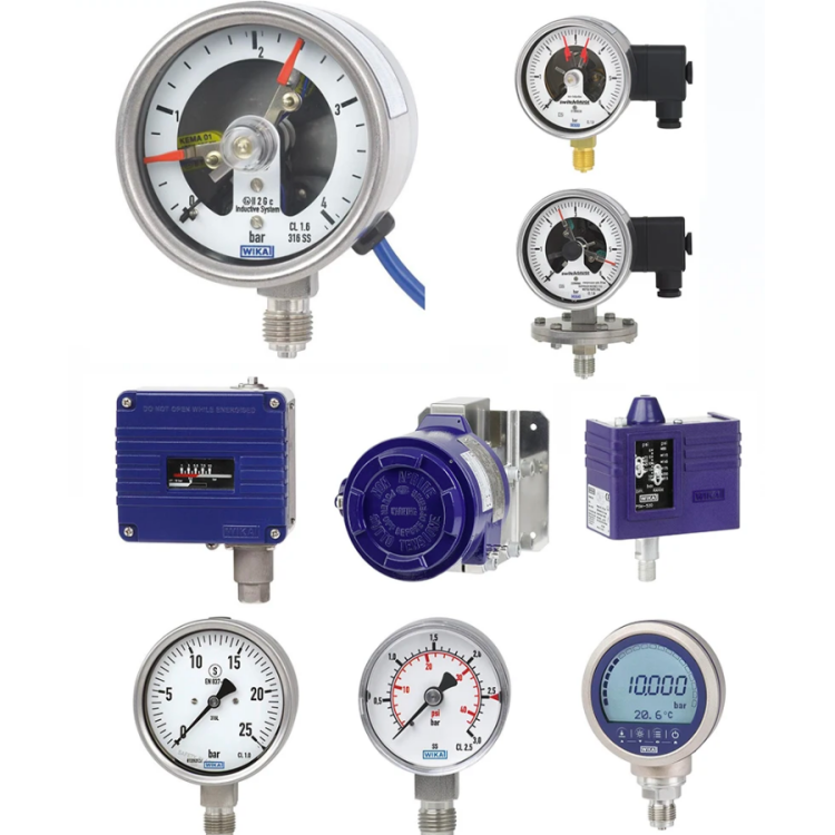 WIKA威卡DIH10帶數(shù)顯儀連接頭PGT21波登管不銹鋼外殼