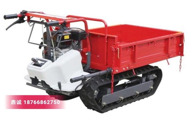 迷你汽油履帶式果園裝載車 多功能田園搬運(yùn)車 水田運(yùn)苗車 自走式翻斗轉(zhuǎn)運(yùn)車