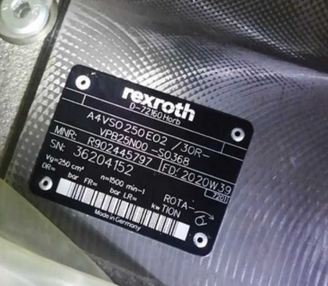 力士樂柱塞泵A4VSO 250 EO2 30R-VPB25N00 -SO368