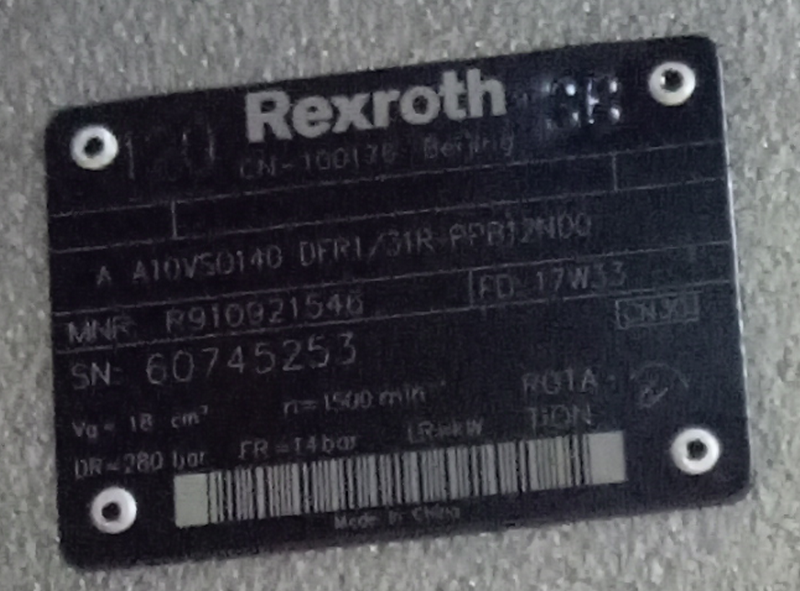 力士樂軸向柱塞泵AA10VSO140 DFR1 31R-PPB12N00