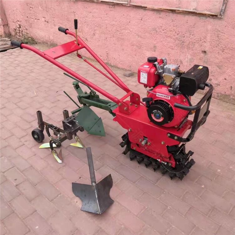 手推式鏈軌微耕機  小型家用趟地機 小紅牛微耕機