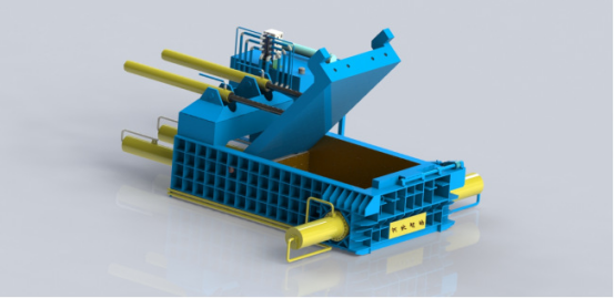 液壓式金屬打包壓塊一體機(jī)