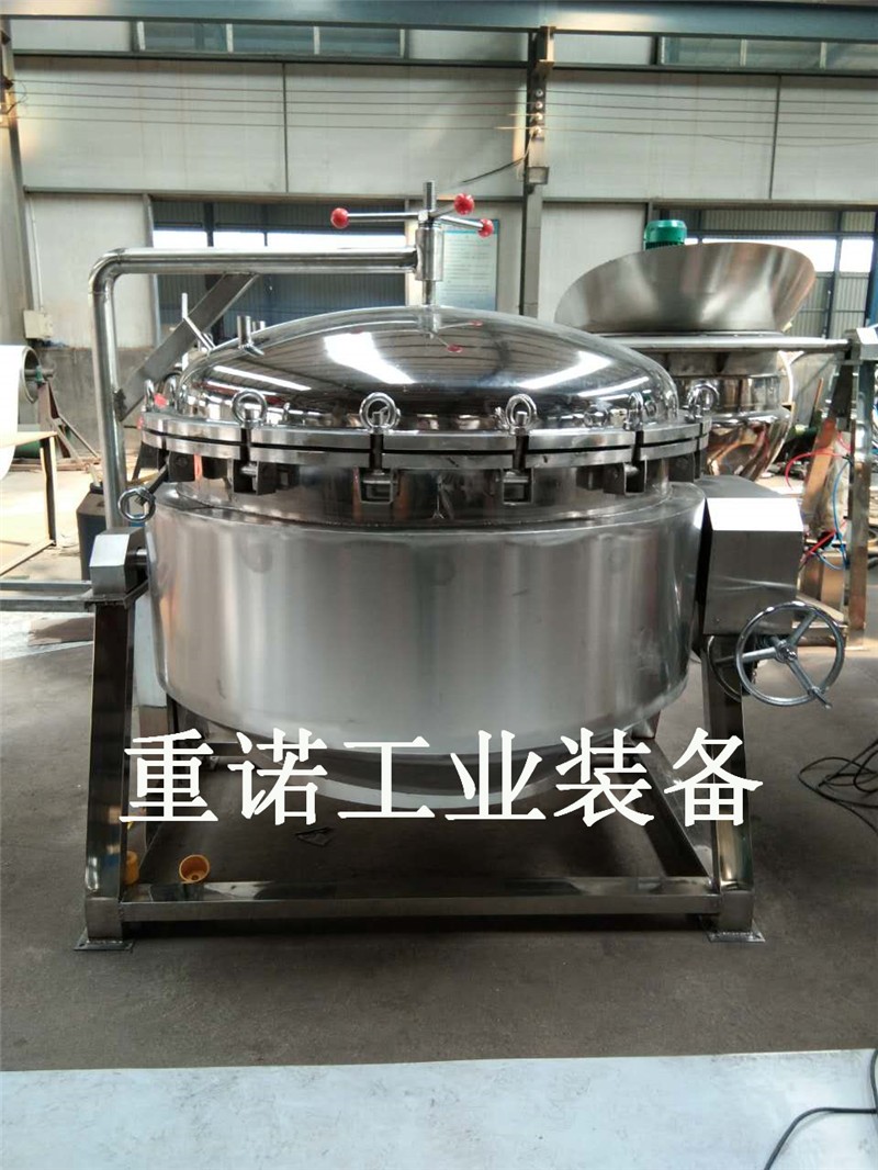 天然氣可翻轉(zhuǎn)豬肉夾層鍋-夾層鍋封頭-高效節(jié)能鹵煮鍋