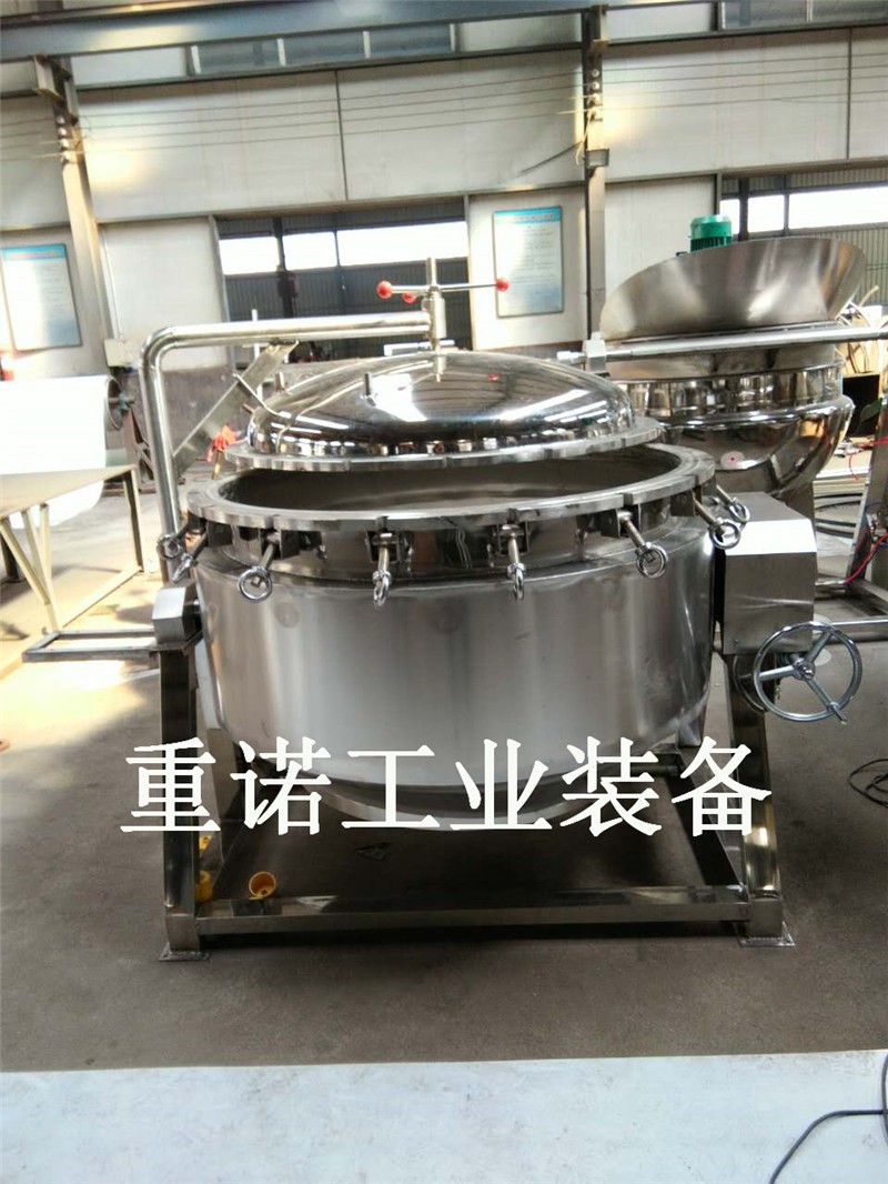 夾層鍋炒鍋-燃氣可傾攪拌夾層鍋-火鍋料炒料機