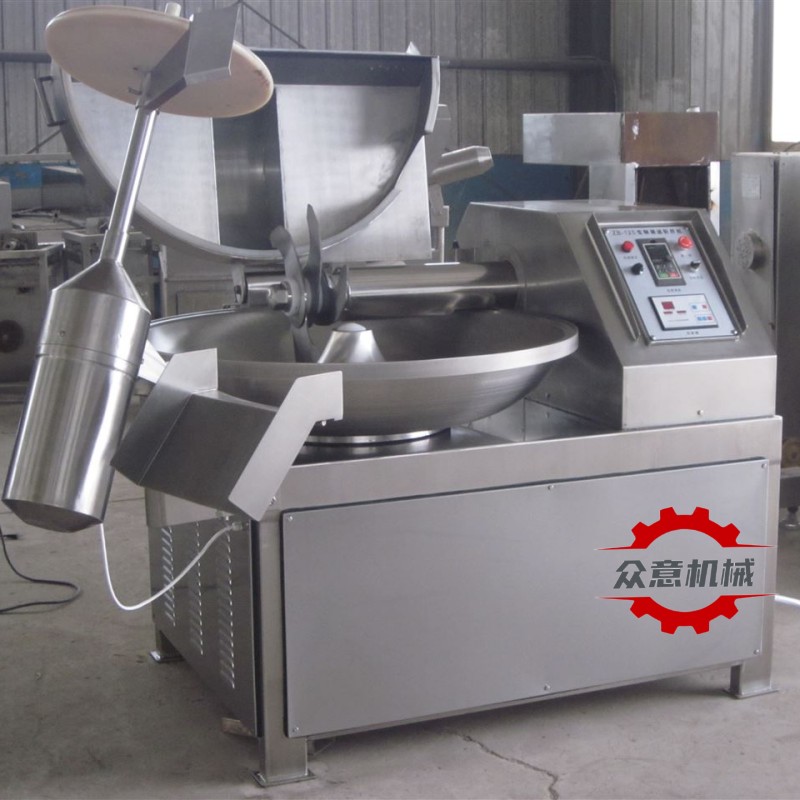 大型斬拌機 全自動高速斬拌機 肉丸子餡料肉腸斬拌設(shè)備